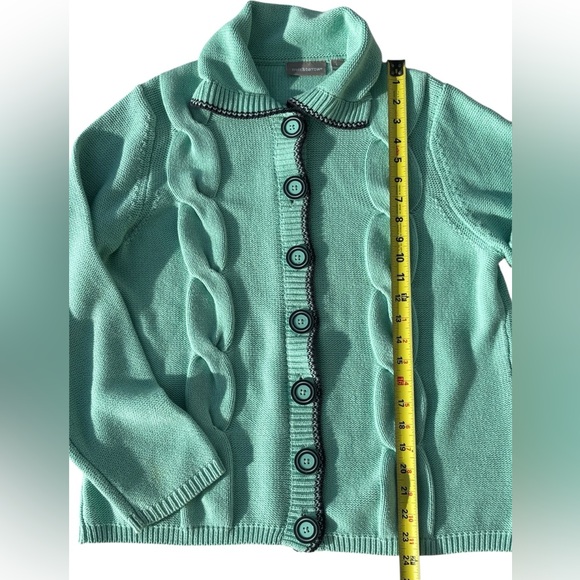 Nice Croft & Barrow Button Up Sweater Women’s Size L - Picture 8 of 11